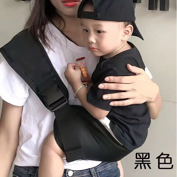 Picture of Baby shoulder strap newborn baby 1-year-old children's waist stool 2-year-old children's shoulder towel front holding baby holding gadget