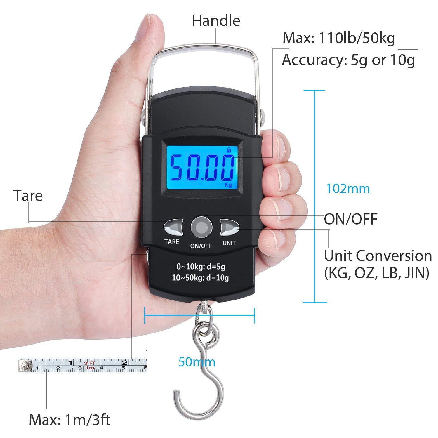 Picture of Manufacturers with tape measure portable electronic scale portable express fishing electronic scale cross-border good spk En