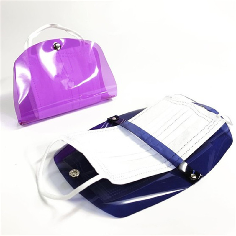 Spot PVC mask set mask bag folding mask Storage Set
