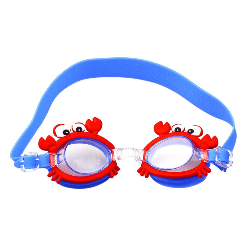 Factory spot new cute waterproof anti-fog children swimming goggles learning swimming glasses baby cartoon mirror with adjustable