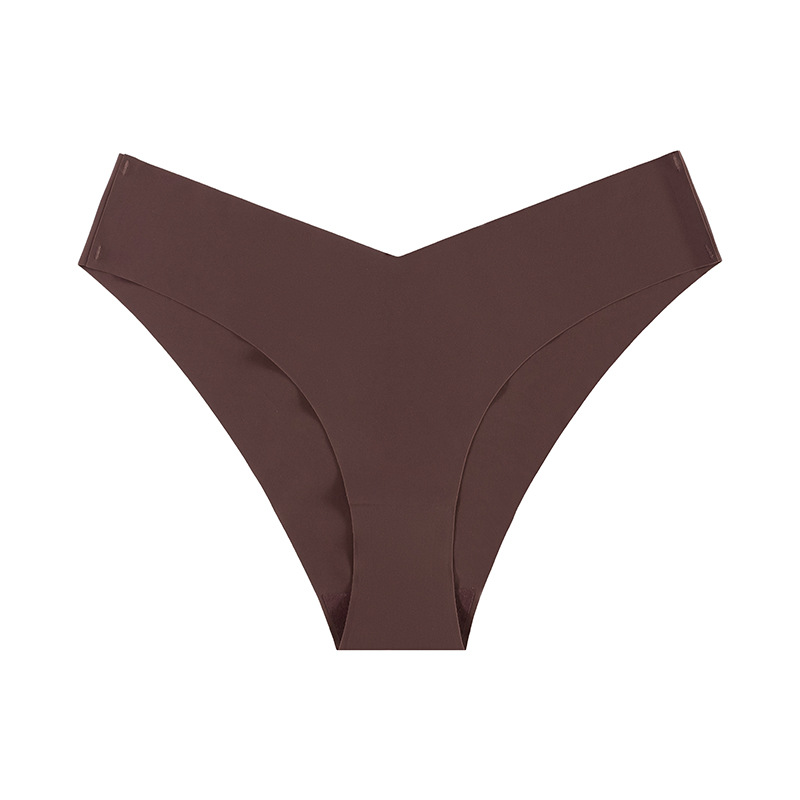 Picture of New European and American seamless ice silk underwear women's low waist plus size briefs breathable quick-drying yoga sports underwear women