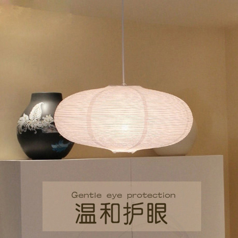 Picture of Nordic Japanese Style Creative Cool Warm Color Floor-Standing Paper Lamp Nordic Simple Modern Study Lighting Bedroom Living Room Standing Lamp