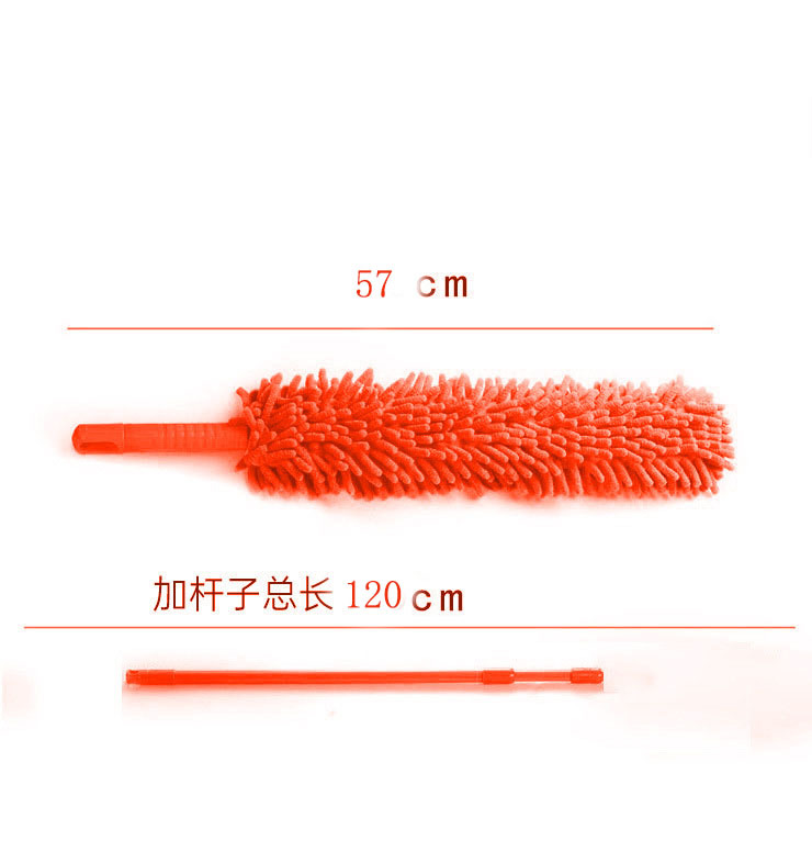 Picture of Chenille double-sided flexible retractable household electrostatic duster desktop household cleaning feather duster wholesale