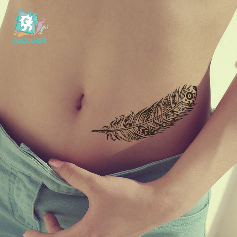 Picture of Cross-border Black Tattoo Sticker Retro Hand Pattern Tattoo Sticker Mandala Flower Collarbone Temporary Tattoo Sticker