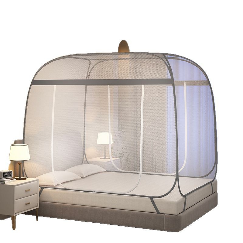 Picture of Class A encrypted installation-free yurt mosquito net 1 meter 5 bed household bedroom anti-skid 1.8m full bottom 1.2 back bottom anti-fall