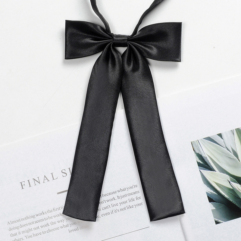 Picture of Jk Bow Tie Women Japanese Uniform Small Tie School Uniform Shirt No-Sew Sailor Collar Floral College Style Bow Ribbon