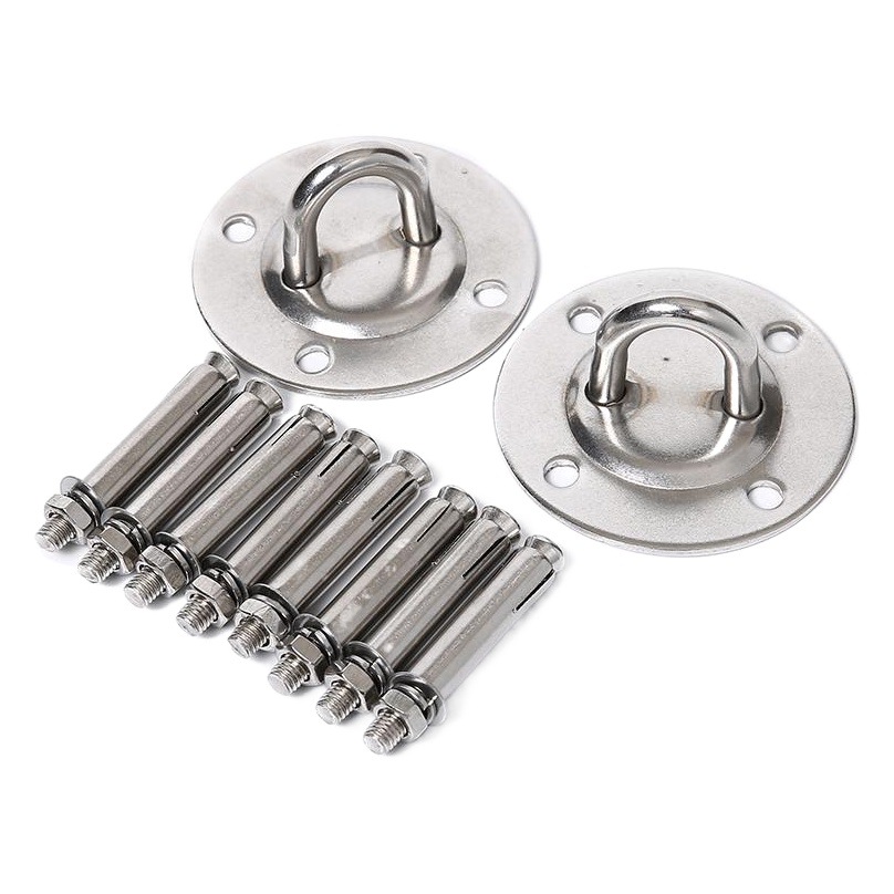 Stainless Steel Yoga Fixed Plate Hammock Swing Hanging Chair Hook Yoga Hook Lifting Ring Fan Sandbag Fixed Hook