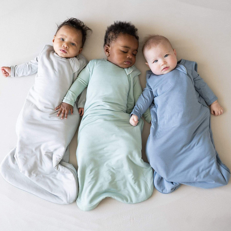 Picture of Bamboo fiber baby sleeping bag baby spring and autumn summer autumn and winter baby newborn constant temperature kick prevention quilt