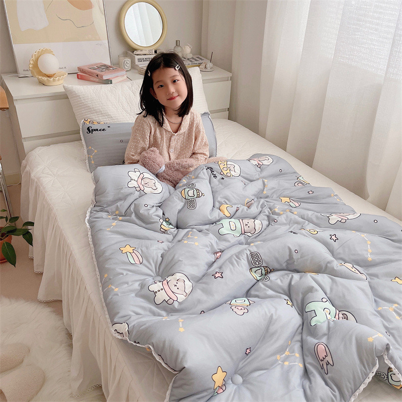 Picture of mikiA Knitted Cotton Soybean Quilt Spring and Autumn Quilt Baby Cotton Children's Quilt Thickened Warm Winter Quilt