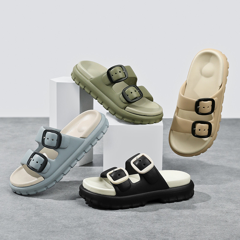 Summer Men's Fashion Outdoor Slippers, Thick-Soled, Comfortable, Odor-Resistant, Non-Slip, Breathable Eva Sandals Wholesale