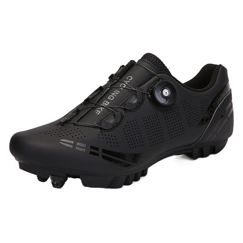 Wild Mountain Riding Shoes Moped Road Lock Shoes Cross-border Large Size Sports Events Bicycle High Resistant Lock Shoes for Men and Women