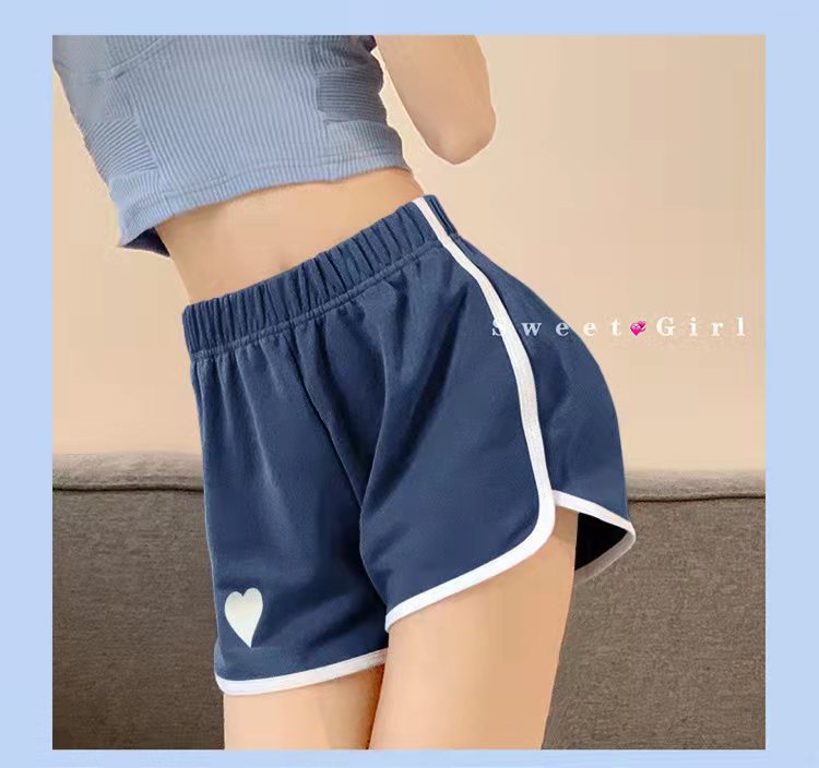 Picture of Love Wide Leg Pants Women's Summer Thin High Waist Slimming Fashionable Outer Wear Running Shorts Loose Casual Hot Pants