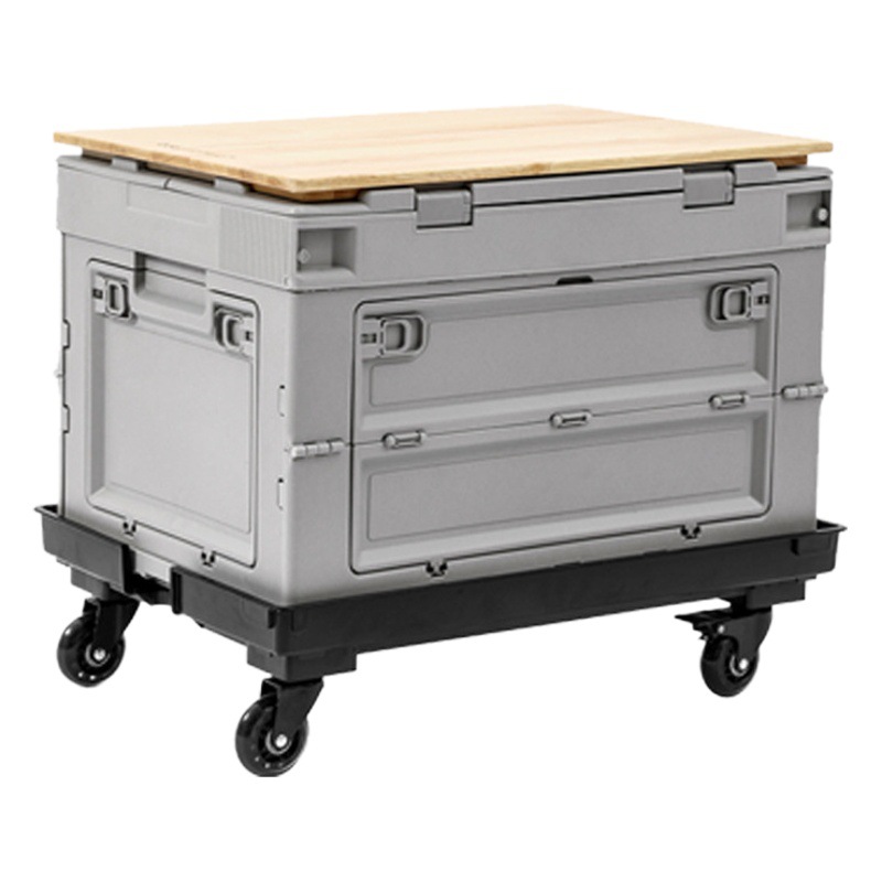 Side door folding box thickened storage outdoor car plastic PP industrial wind with lid gift box storage camping box