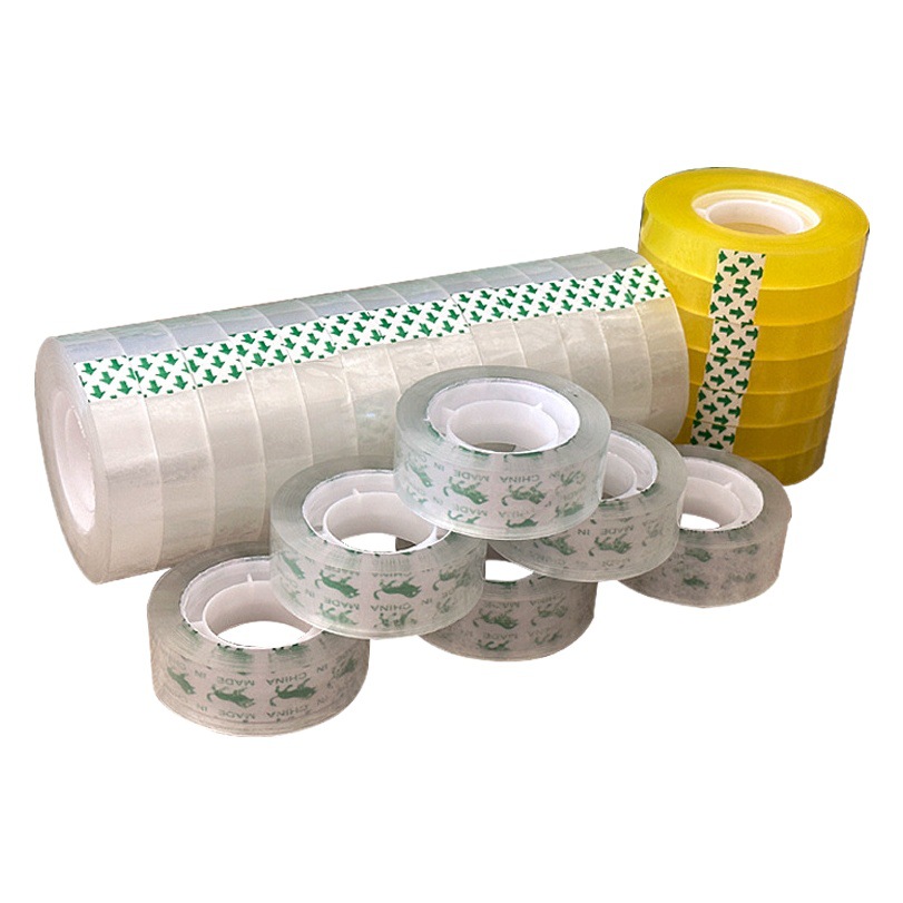 Transparent stationery small tape floral tape student office tape width 1.0/1.2/1.5/1.8 whole Box Wholesale
