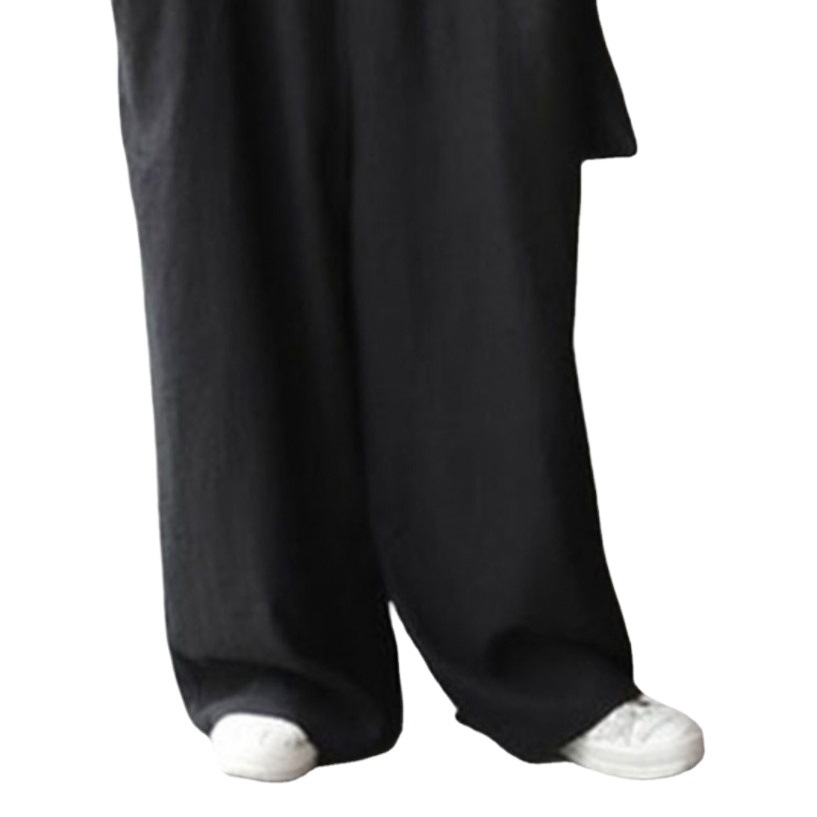 2023 Summer Japanese New Solid Color Loose Jumpsuit Casual Pants