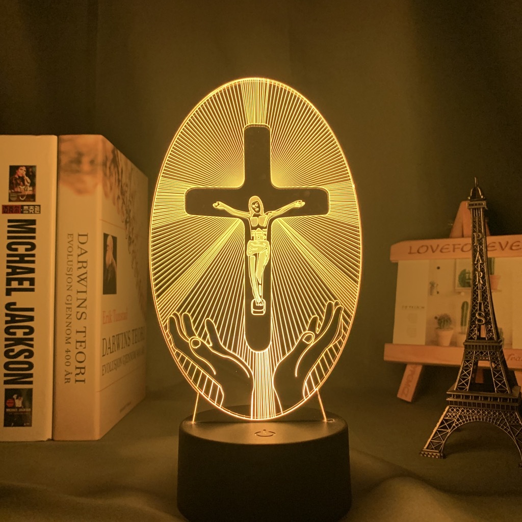 Celebrity Logo Acrylic 3D Nightlight prince symbol prince Handmade Touch Color Changing Creative Lamp