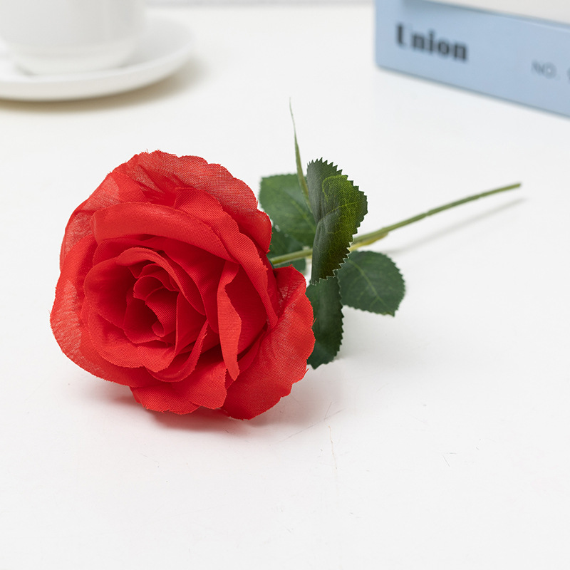 Picture of Cross-Border Supply Velvet Rose Home Decoration Wedding Bouquet Gothic Halloween Black Rose Simulated Rose