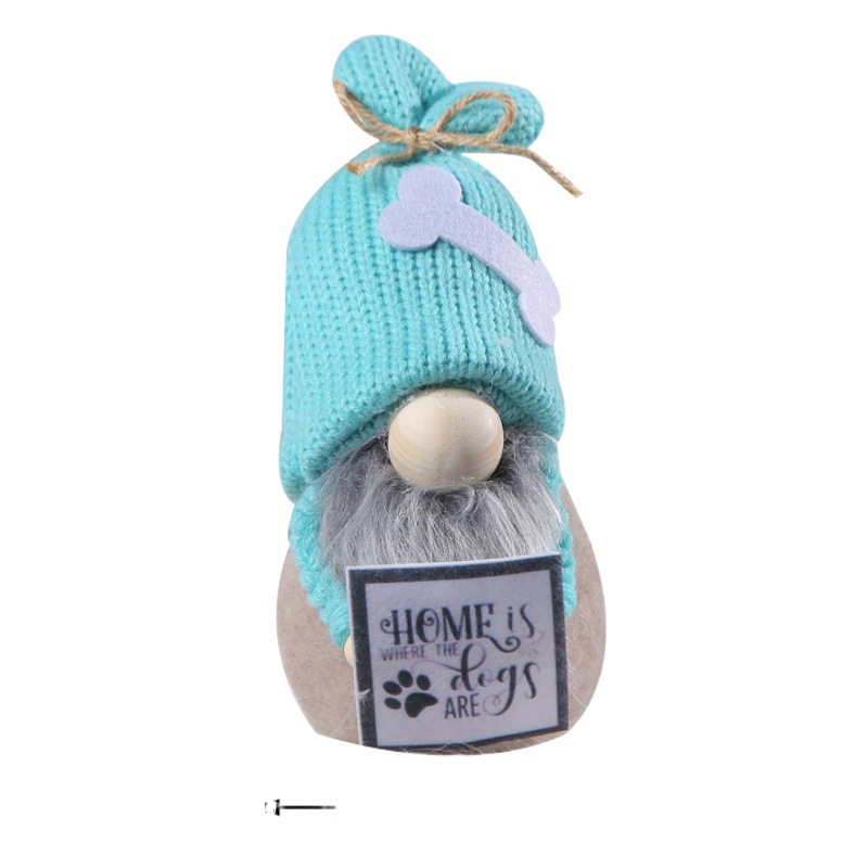 Love of Hong Kong Christmas Craft Decorations Christmas Doll Rudolph Doll Ornaments Knitted Faceless Doll Gnome