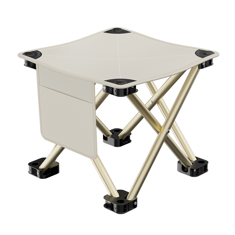 Outdoor Stool folding table and chair suit picnic camping portable fishing chair household small stool chair thickened bench