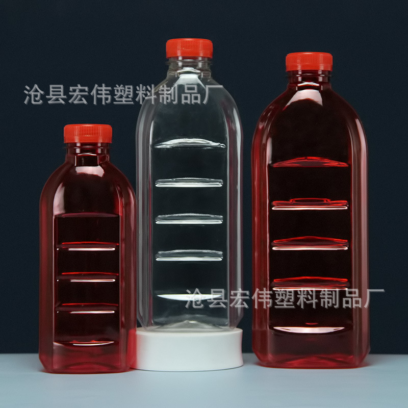 Factory supply spot 500/800ml/1000 ml plastic flat bottle bait bottle bait bottle granule bottle