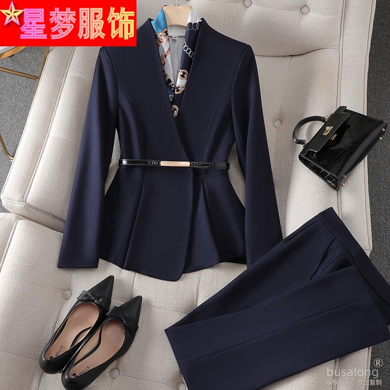Picture of Long Sleeve Business Wear suit Suit Jacket Temperament Women's White Collar Business Work Clothes Workwear Casual Fashion suit