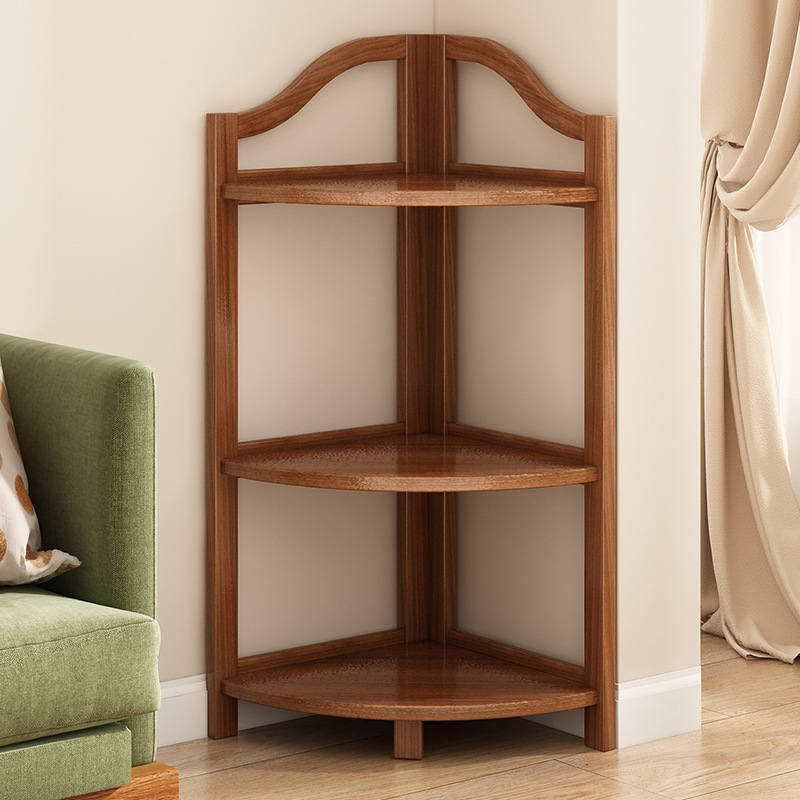 Wholesale Corner Storage Rack Corner Cabinet Living Room Triangular Floor-Standing Storage Cabinet Wall Corner Bedroom Multi-Layer Storage