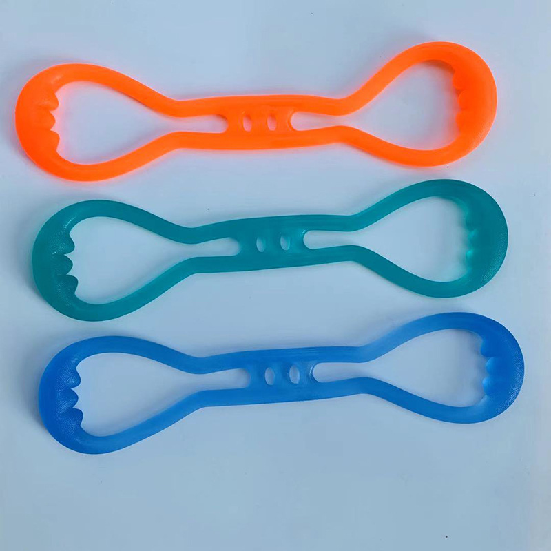 TPE tension device silicone 8-character elastic open shoulder chest expansion arm training indoor yoga fitness tool tension rope