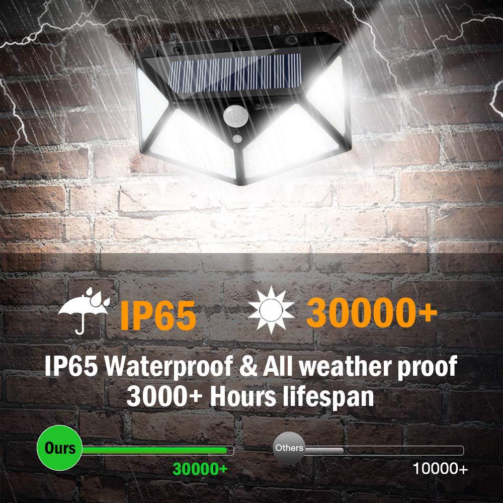Picture of Wilder 114LED solar wall lamp courtyard four-sided luminous solar lamp human induction waterproof outdoor lamp