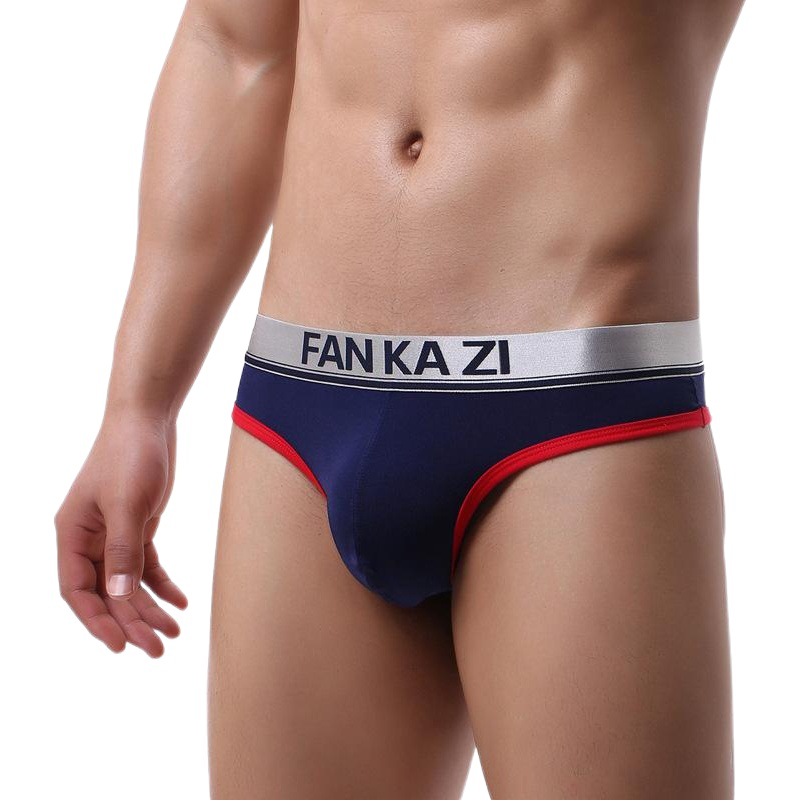 Foreign trade wholesale sexy men's thong color matching large size T-pants low waist U convex hip sports underwear Amazon