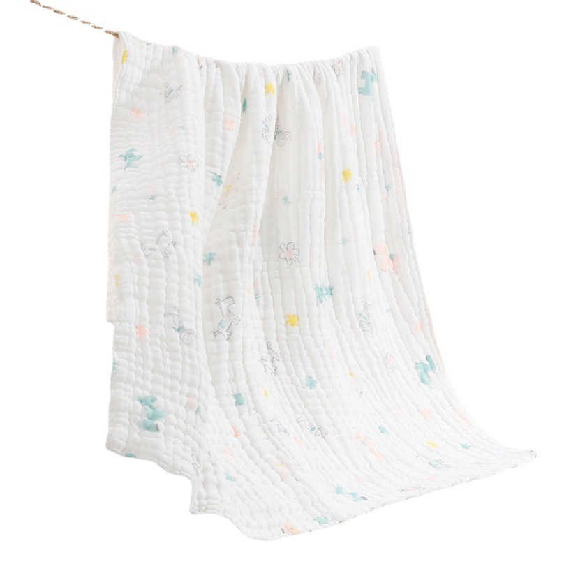 Baby Bath Towel Children's Gauze Bath Towel Cotton Baby Newborn Blanket Super Soft Air-conditioning Quilt Summer Xinjiang Cotton
