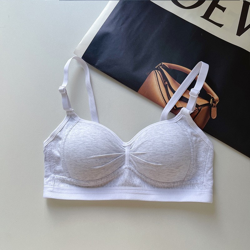 Picture of Japanese-style Seamless Underwear Women's Small Chest Gathered and Large One-piece Breast Collector Anti-sagging No-steel Ring Girls' Bra