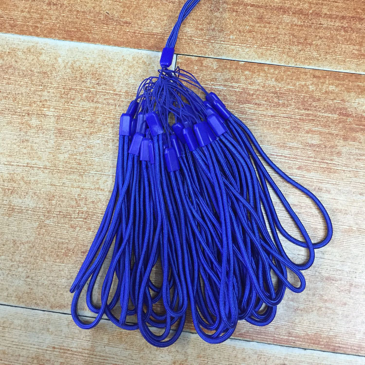 Picture of Factory 3.0mm round nylon mobile phone lanyard wrist rope U disk color short lanyard flashlight camera rope