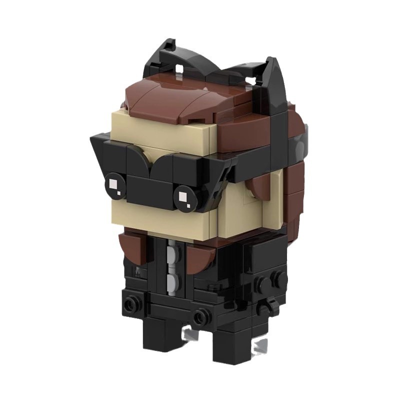Picture of Domestic Building blocks MOC compatible with Lego cat girl square head small particles assembled toy brick birthday gift