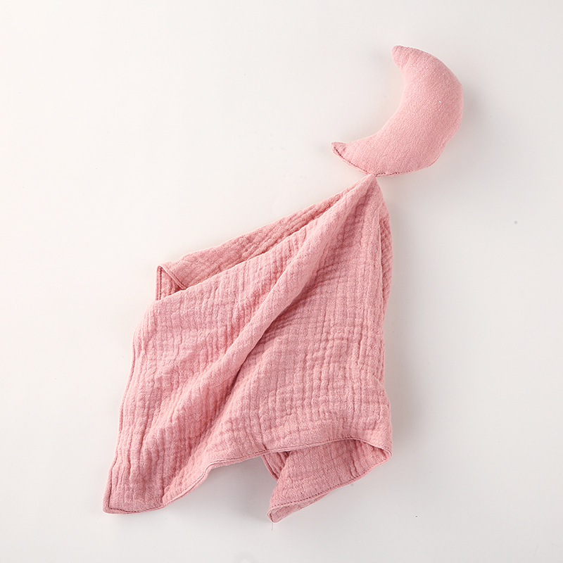 Picture of Pure Cotton Double-layer Gauze Baby's Spit Towel Sleeping Bag Blanket Doll Baby's Ambience Towel Entrance Rabbit Blanket