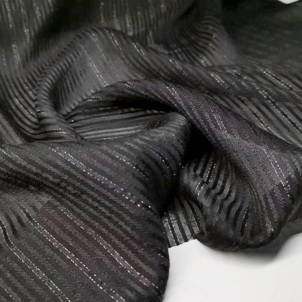 Picture of Gold and Silver Thread Silk Satin Thread Fabric Mulberry Silk Clothing Narrow Fabric