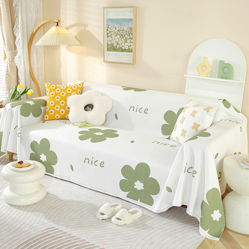 Picture of ins style sofa towel full cover cloth simple sofa cushion blanket all-inclusive universal cover towel four seasons universal sofa cover