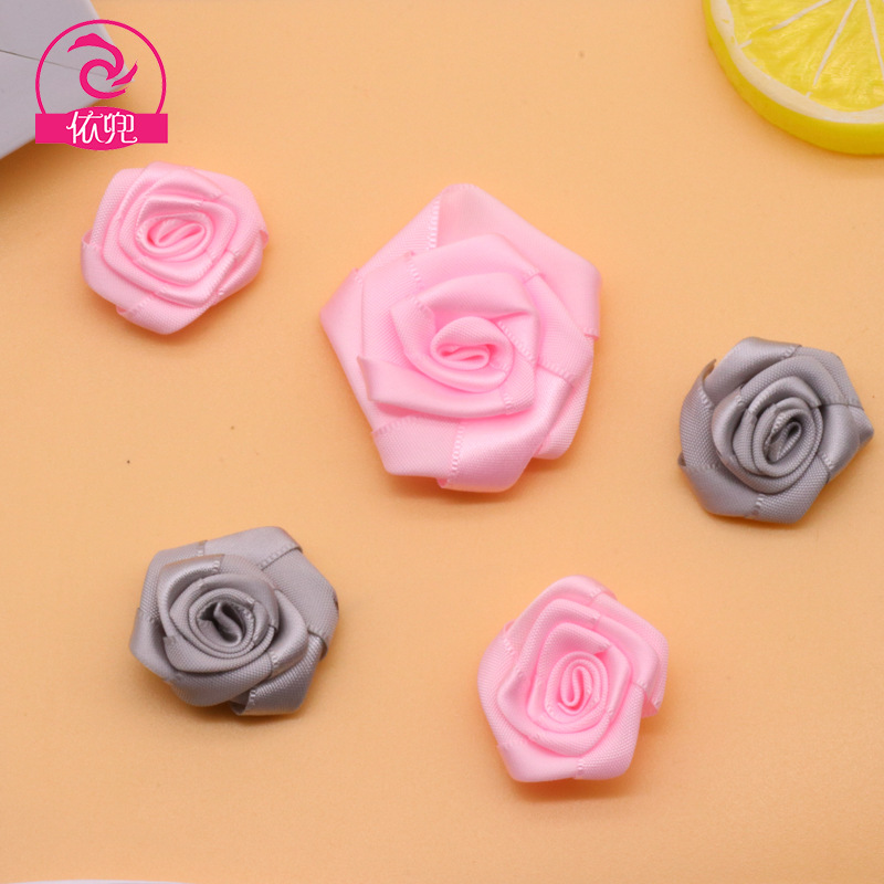 Wholesale DIY handmade small flower shoe bag clothing accessories accessories bow accessories backhand rose flower can be set