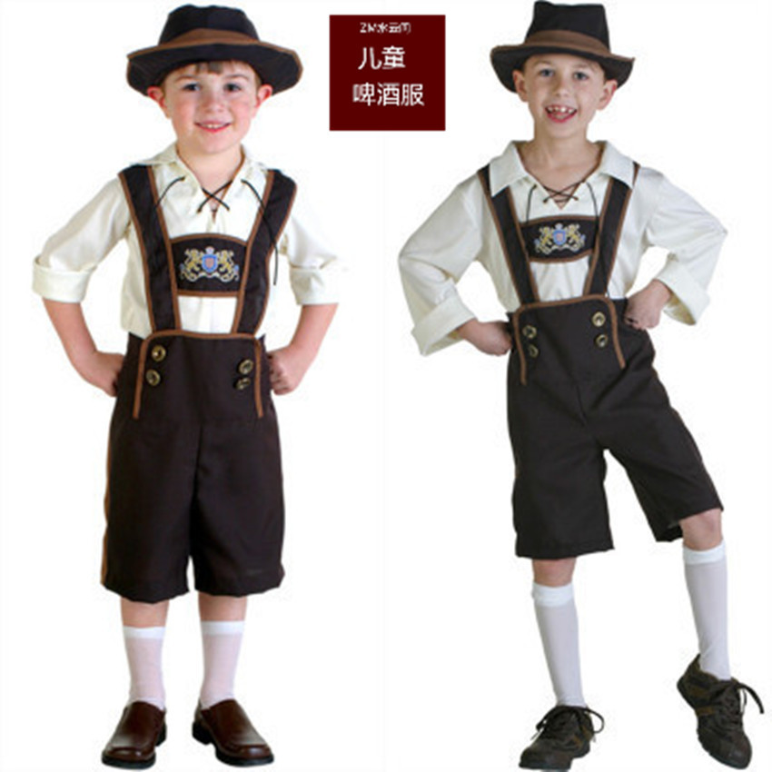 Halloween Children's German Beer Clothing Children's June 1 Children's Performance Clothing Men's Cultural Festival Art Performance Clothing Traditional Clothing