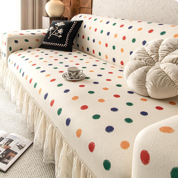 Internet Celebrity Dopamine New Style Sofa Cover Atmosphere All-purpose All-inclusive Universal Cover Anti-cat Scratch Sofa Cover Cloth for Four Seasons
