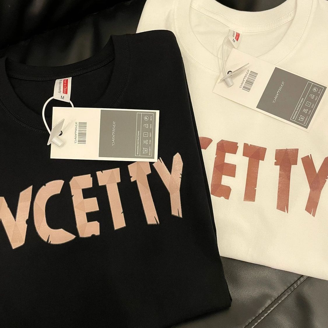 100% Cotton Heavy-duty Short-sleeved Shoulder T-shirt Women's Summer Korean-style Design Sense Niche Letter Printed Loose Top