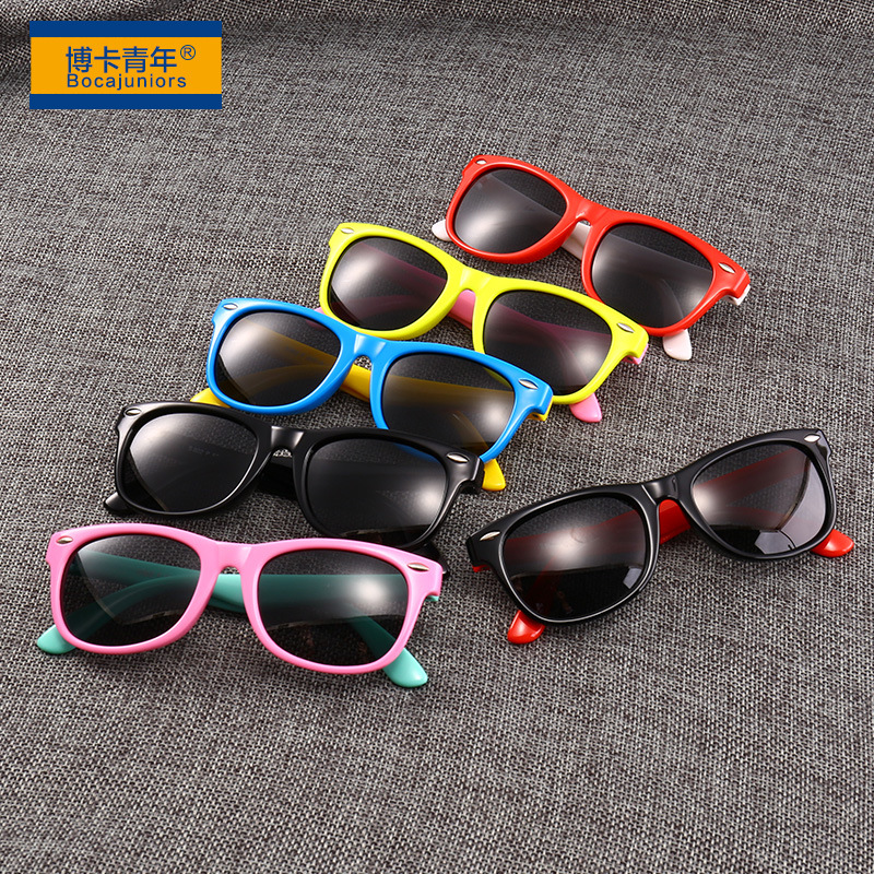 Picture of Factory new spot wholesale silicone UV protection sunglasses baby glasses polarized children sunglasses 802