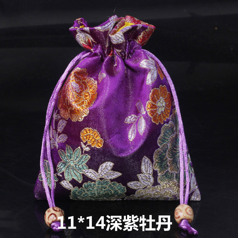 Picture of Osmanthus sachet sachet pendant antique Chinese brocade high-grade sachet empty bag bag bag wholesale 11*14