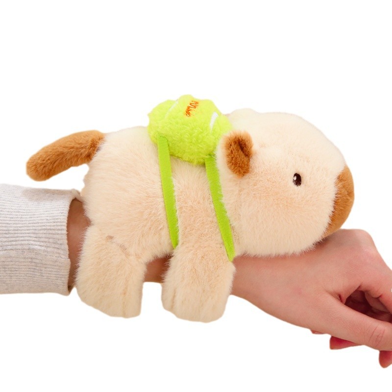Picture of Capybara Snap Ring Capybara Wrist Lying Ring Doll Water Guinea Pig Doll Bracelet Couple Birthday Gift