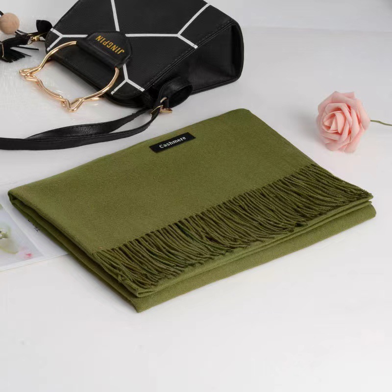 Picture of Imitation Cashmere Scarf for Women in Autumn and Winter, Warm Outer Wear, Japanese and Korean Sweet Gift, Fashionable Shawl, Factory Direct Sales, Cashmere Texture