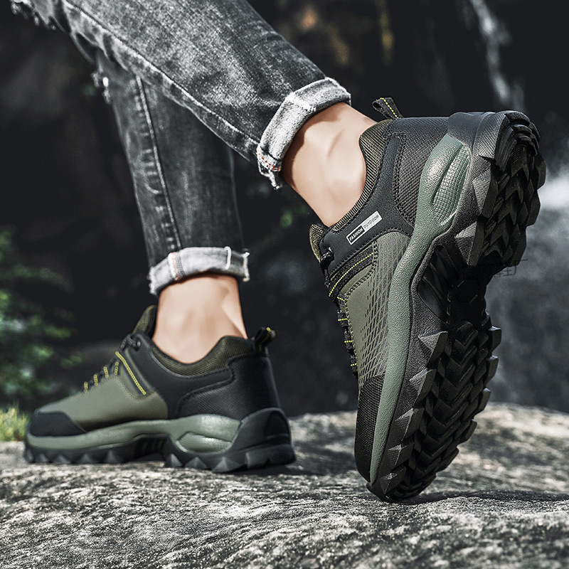 Cross-border Mountaineering Shoes Men's Cross-border plus size Men's Outdoor Low-top Mountaineering Shoes Sports Travel Shoes Hiking Boots