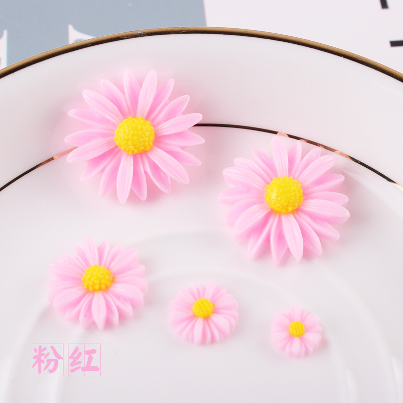 Picture of Cross-Border Resin Sunflower DIY Cream Mobile Phone Case Accessories Kidsren's Hair Accessories Daisy Flower Decoration Materials
