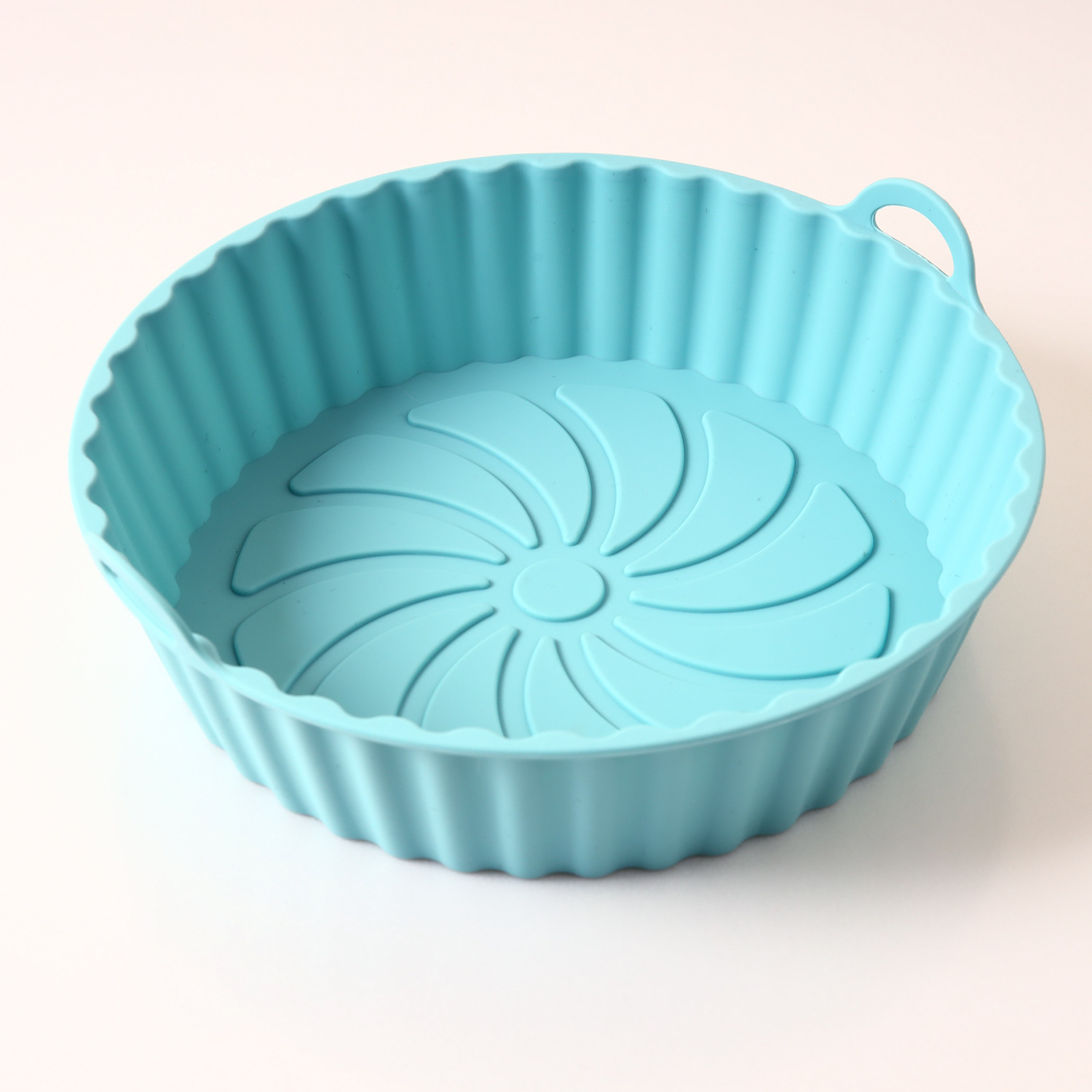 Picture of High temperature resistant folding silicone air fryer basket baking tray inner basket silicone pot air fryer