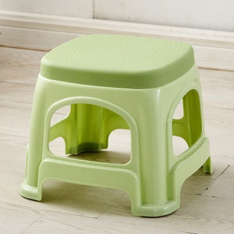 Picture of Plastic stool home thickened living room dining table Deng Zishuo material square bench chair simple cooked rubber small stool high stool