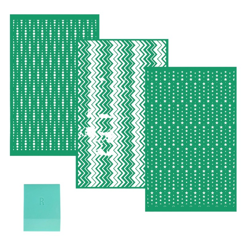 Washable and reusable DIY Mesh Screen Stencils for Clay Clay earrings