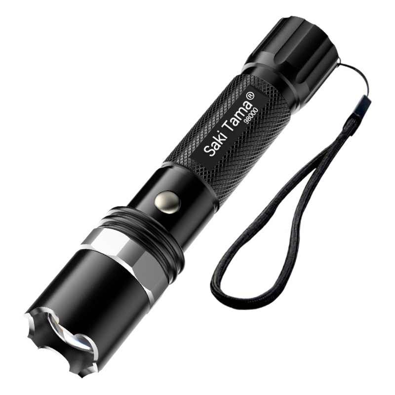 T6 strong light flashlight LED strong light long-range rechargeable aluminum alloy portable outdoor work lighting lamp wholesale